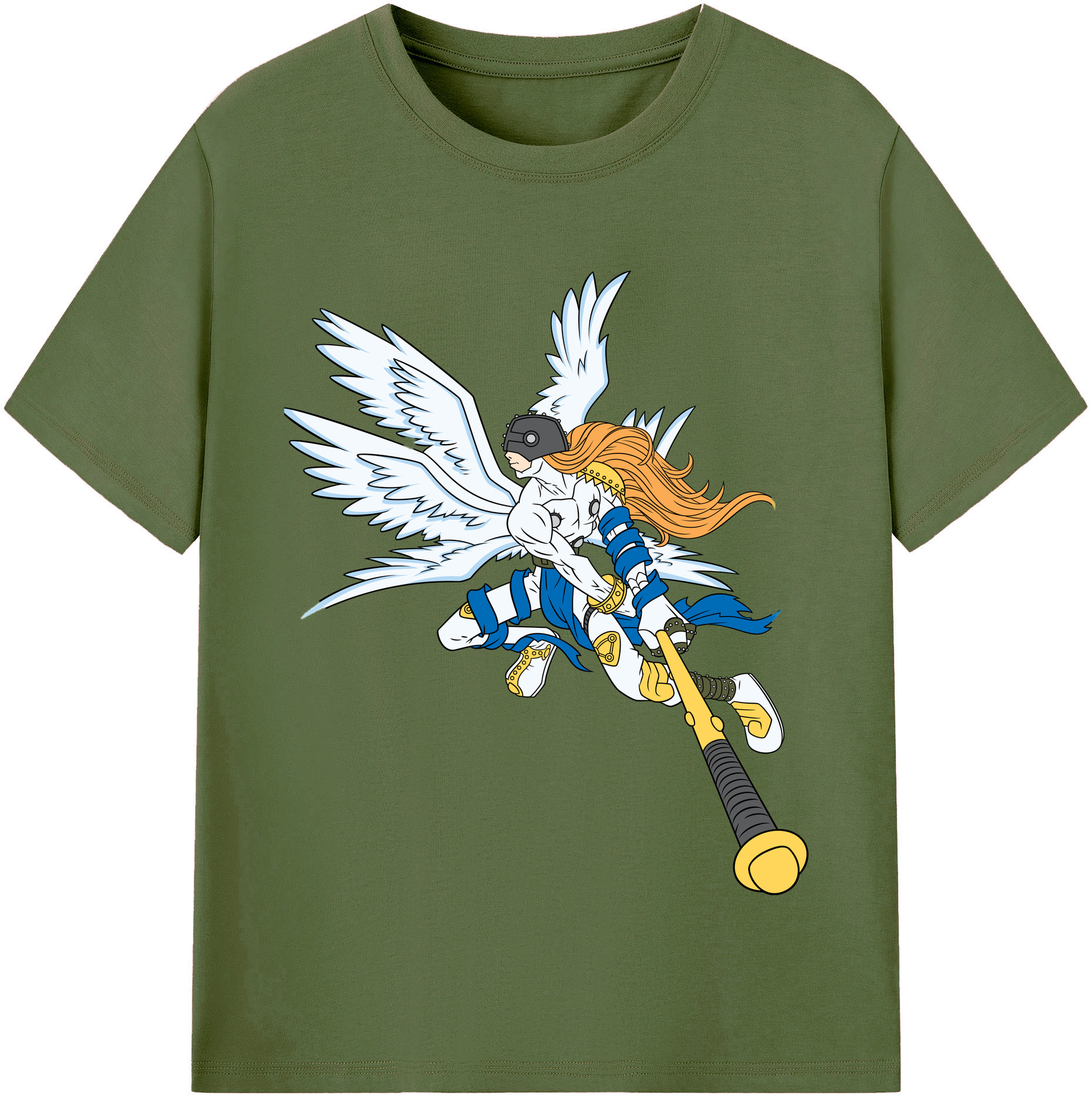 （画像用） Digimon デジタルモンスター/デジモン 綿100％半袖Tシャツ（フロントプリント）